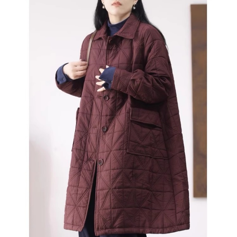 Women'S Fashion Quilted Jacket - Women's Lightweight Jacket Medium-Long, Warm Loose