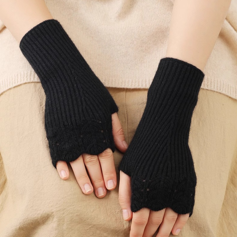 Women'S Fashion Gloves - New Warm Half Finger Open Finger