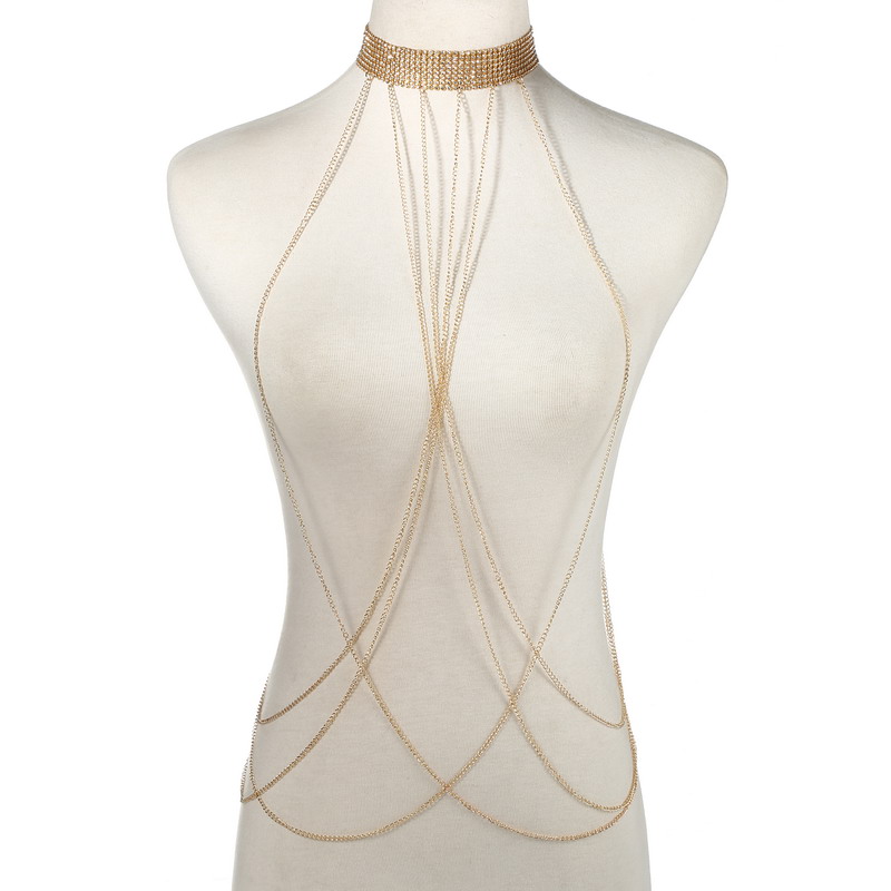 Women'S Fashion Harness - Màu Sắc Vàng Dây Chuyền Toàn