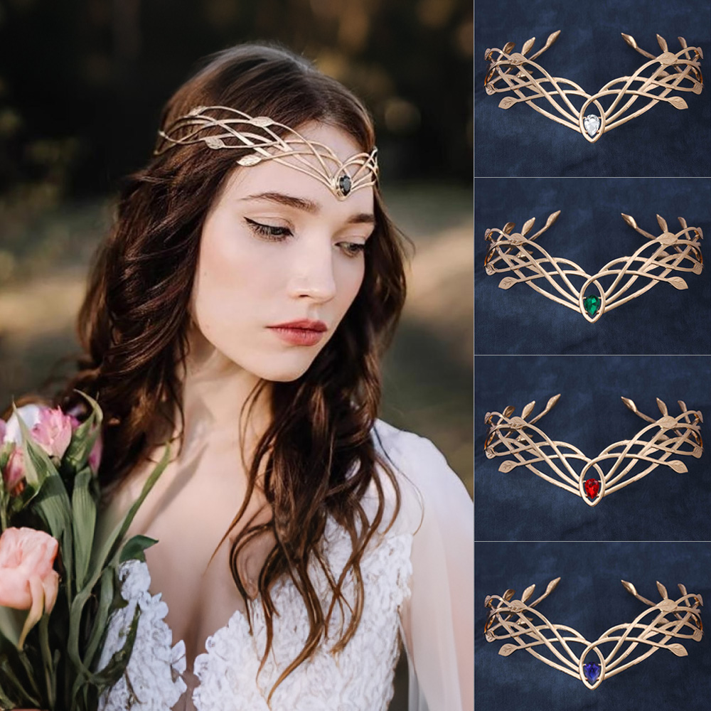 Women'S Fashion Headbands - Luxury Tiaras Headbands for Women Leaf