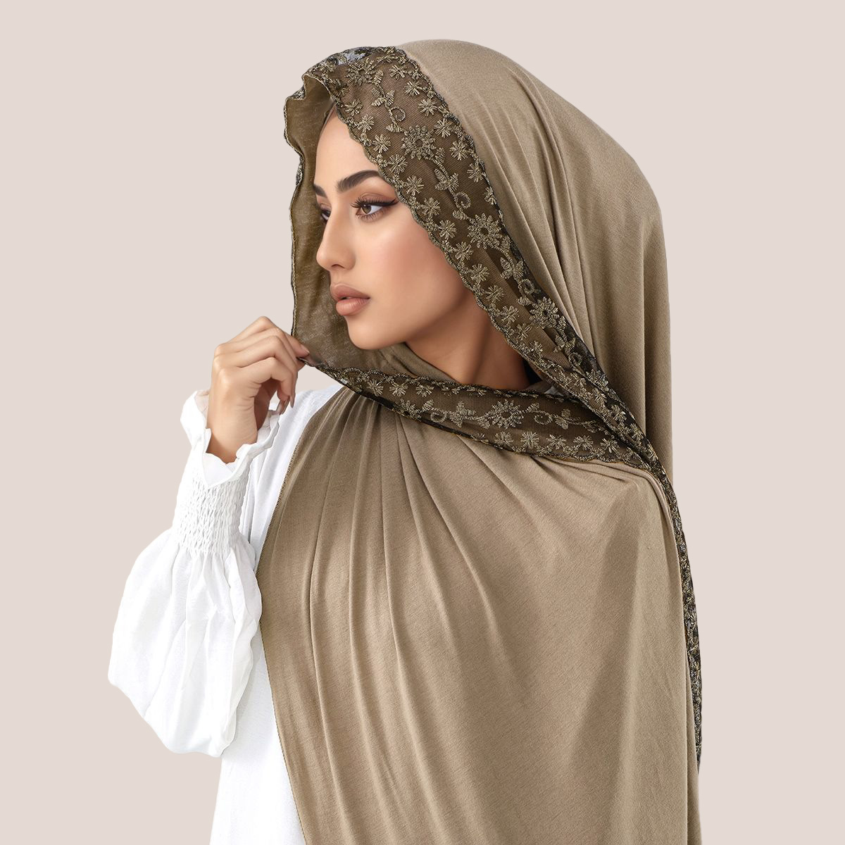 Lace Embroidery Cotton Jersey  - đánh giá và giá Women'S Fashion Headbands