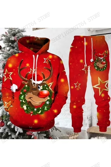 Cute Reindeer Elk Hoodie Pant  - đánh giá và giá Women'S Fashion Hoodie
