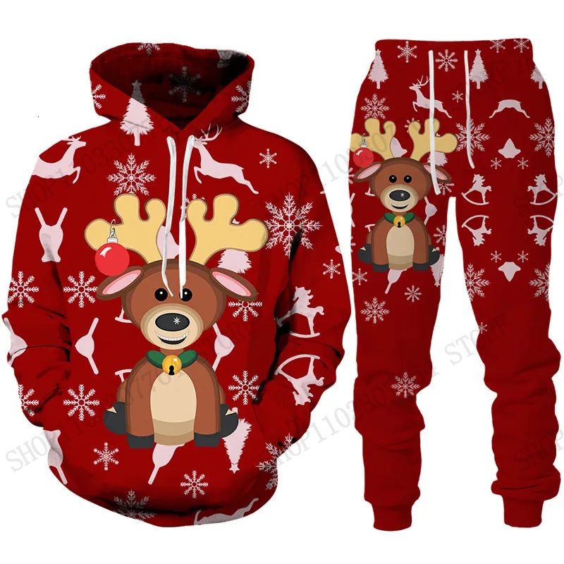 Cute Reindeer Elk Hoodie Pant  - đánh giá và giá Women'S Fashion Hoodie