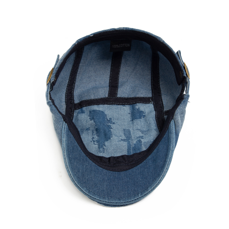 Fashion Men Ripped Denim Beret - đánh giá và giá Women Fashion Nz