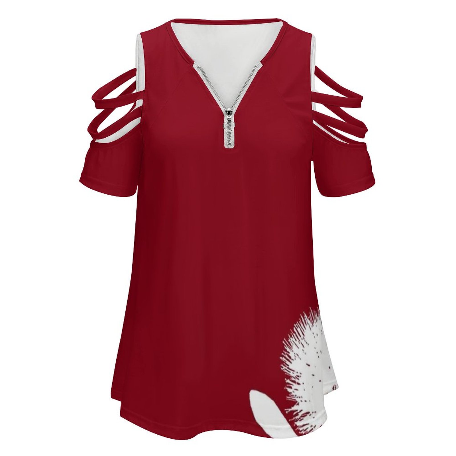 Pohutukawa-White On Red Women  - đánh giá và giá Women Fashion Nz