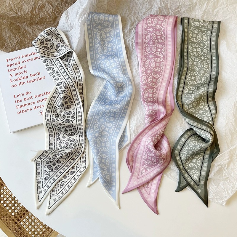 Set Series Silk Satin Scarf Wo - đánh giá và giá Women Fashion Necktie