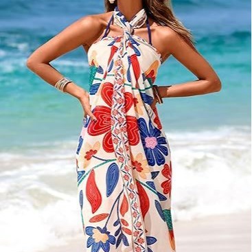 Pareo Dress Printed Beach Wome - đánh giá và giá Printed Wrap Skirt