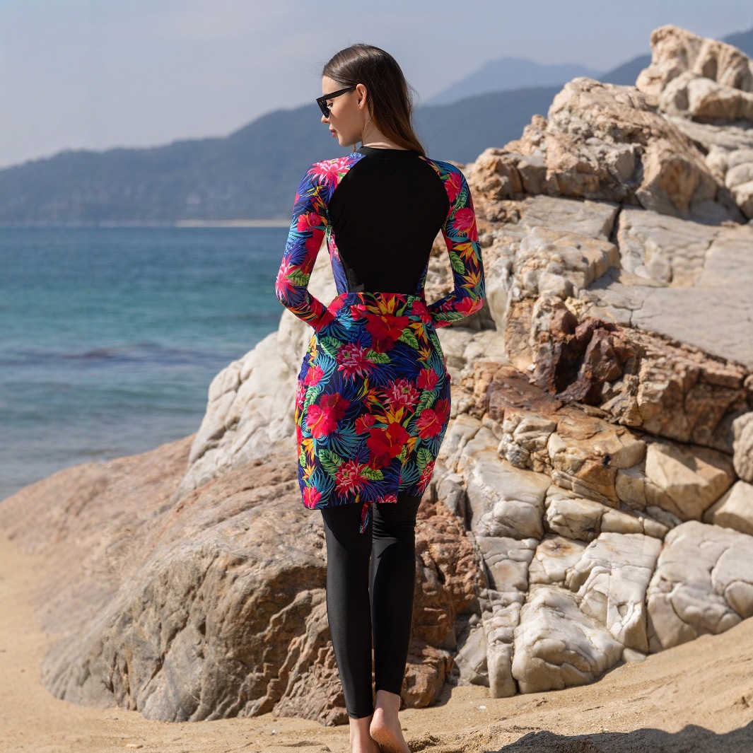 2‑Piece Burkini Modest Swimsui - đánh giá và giá Printed Wrap Skirt