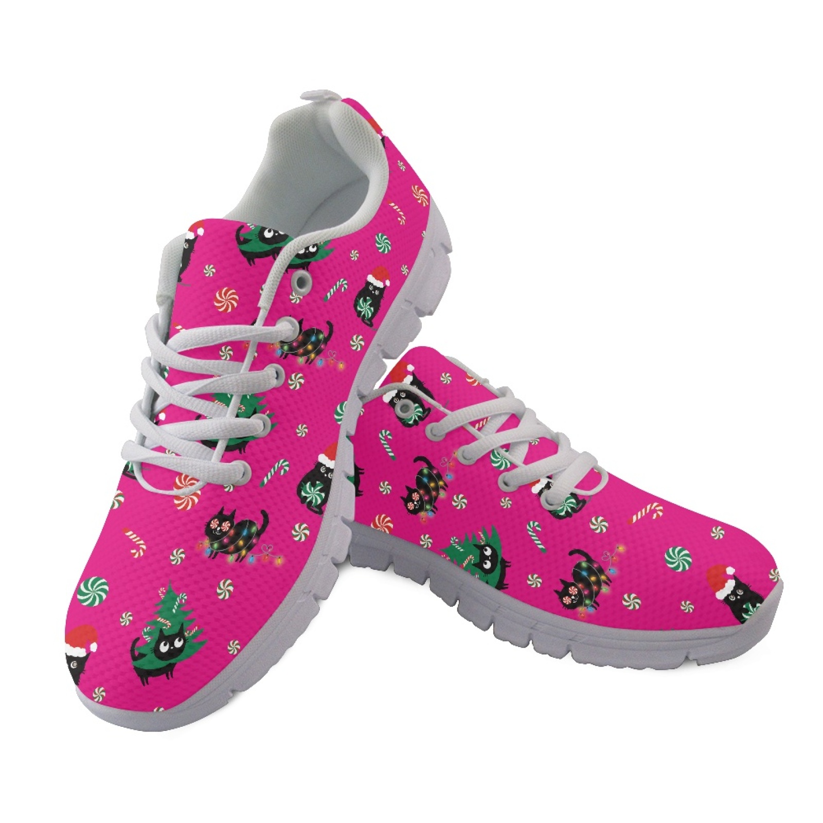 Coloranimal Cat Christmas Prin - đánh giá và giá Women'S Fashion Tennis Shoes