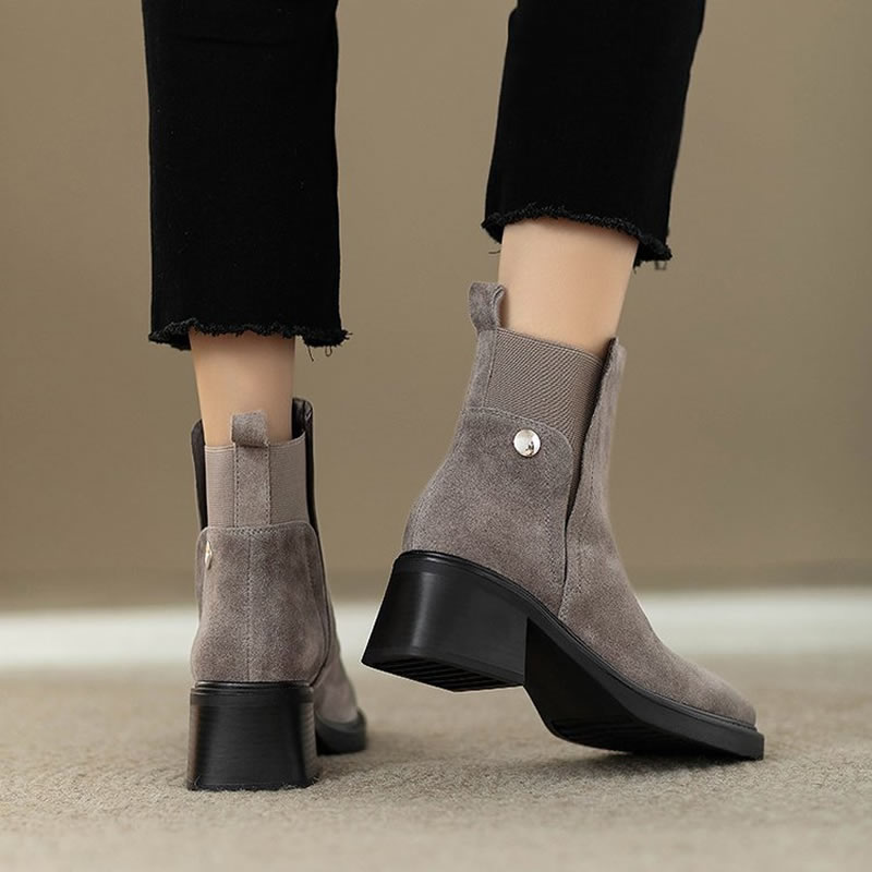 Suede Women Chunky Ankle Boots - đánh giá và giá Women'S Fashion Trends Autumn 2025