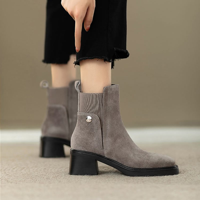Suede Women Chunky Ankle Boots - đánh giá và giá Women'S Fashion Trends Autumn 2025