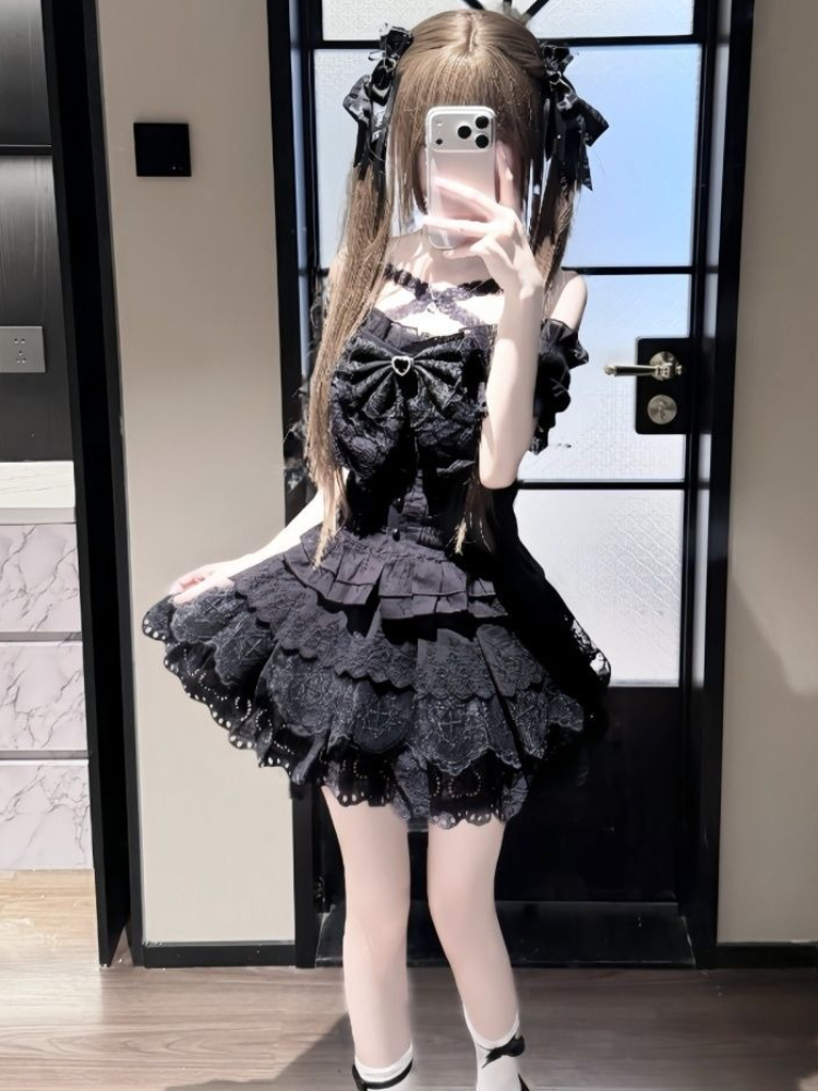 Japanese Retro Bow Slim Puff S - đánh giá và giá Puff Sleeve Blouse