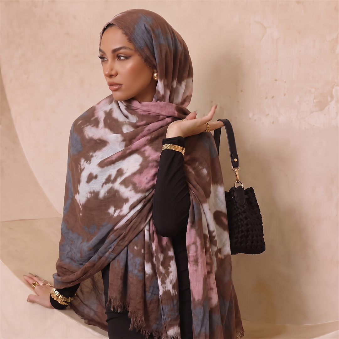 Boho Tie Dye Print Rayon Hijab - đánh giá và giá Women'S Fashion Headbands