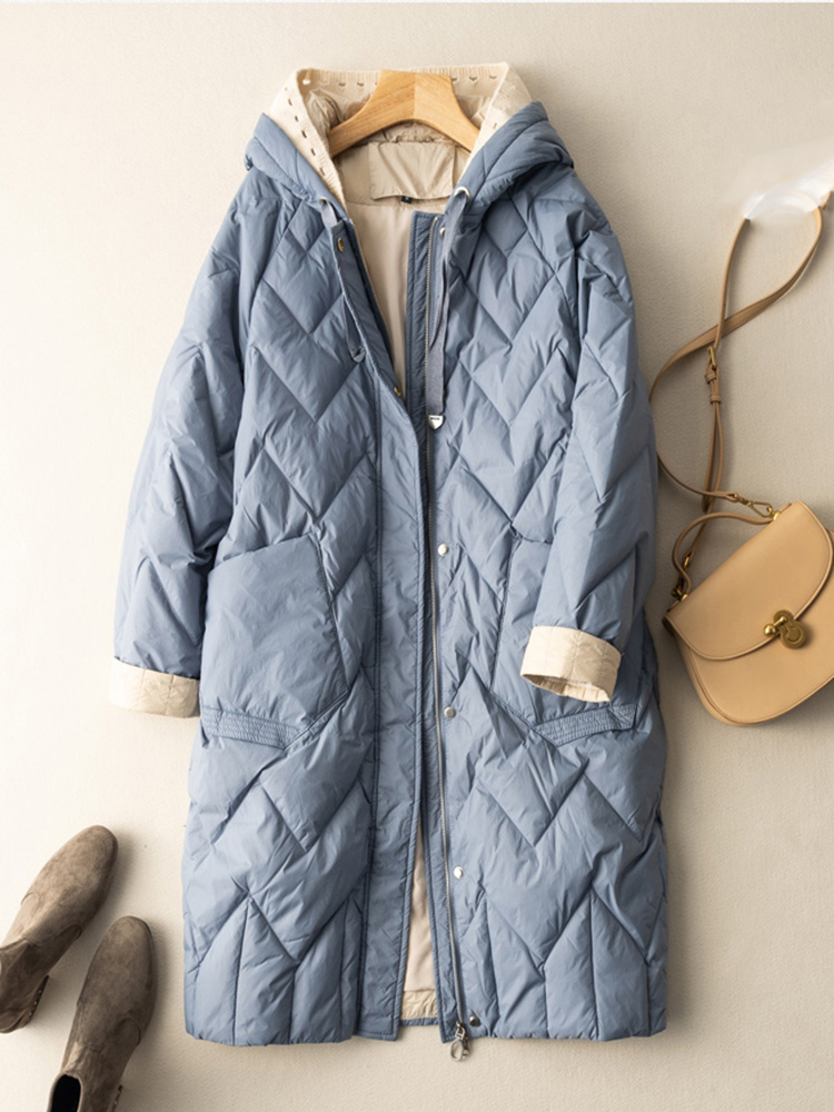 SEDUTMO Long Winter Duck Down  - đánh giá và giá Women'S Fashion Quilted Jacket