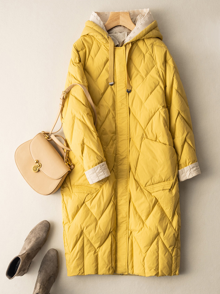 SEDUTMO Long Winter Duck Down  - đánh giá và giá Women'S Fashion Quilted Jacket