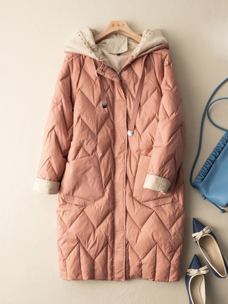 SEDUTMO Long Winter Duck Down  - đánh giá và giá Women'S Fashion Quilted Jacket