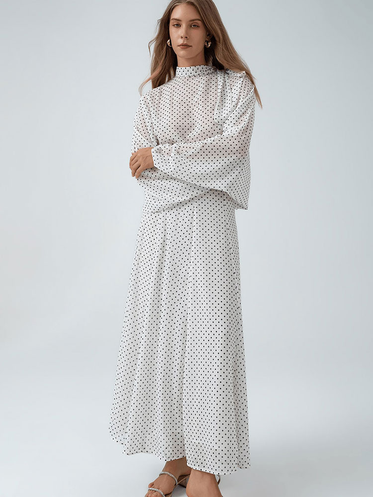 HH Vintage Womens Polka Dot Su - đánh giá và giá Puff Sleeve Blouse