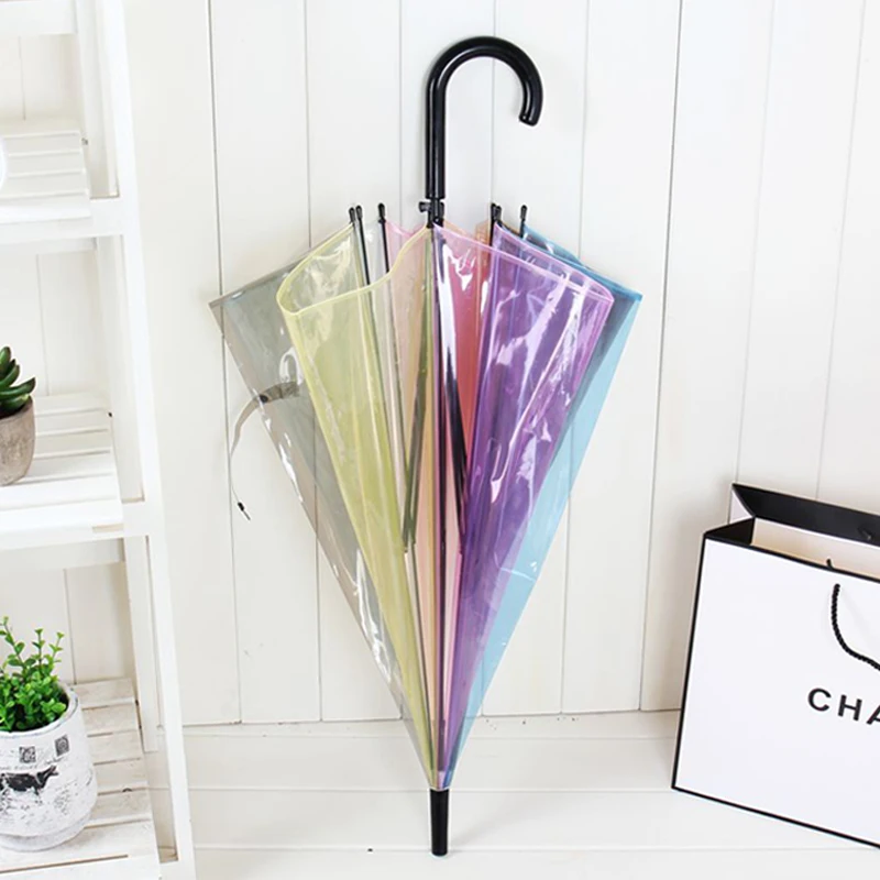Japanese Rainbow Transparent U - đánh giá và giá Women'S Fashion Umbrella