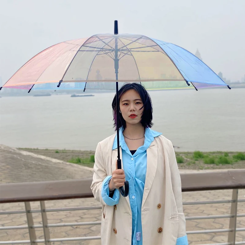 Japanese Rainbow Transparent U - đánh giá và giá Women'S Fashion Umbrella