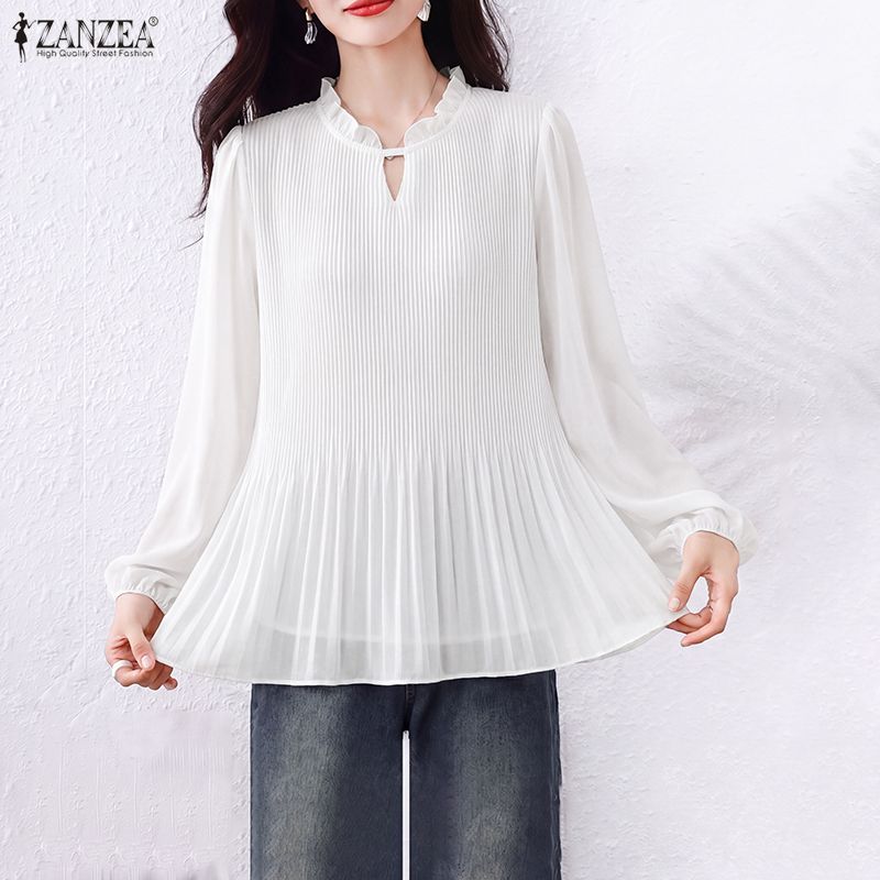 Women Blouse Spring Autumn Chi - đánh giá và giá Wrap Blouse Chiffon