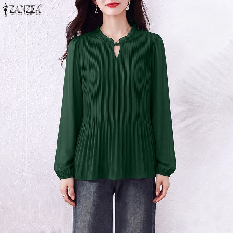 Women Blouse Spring Autumn Chi - đánh giá và giá Wrap Blouse Chiffon