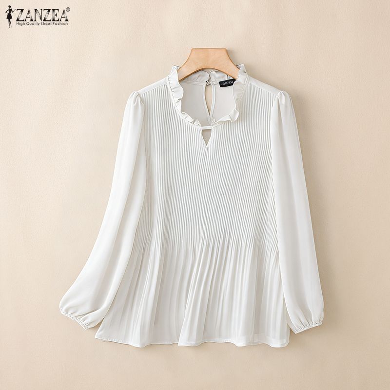 Women Blouse Spring Autumn Chi - đánh giá và giá Wrap Blouse Chiffon