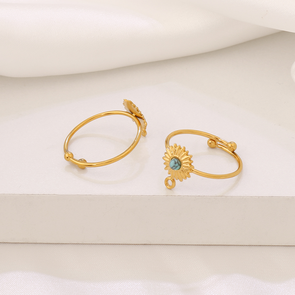 1pcs Stainless Steel Turquoise - đánh giá và giá Women Fashion Rings