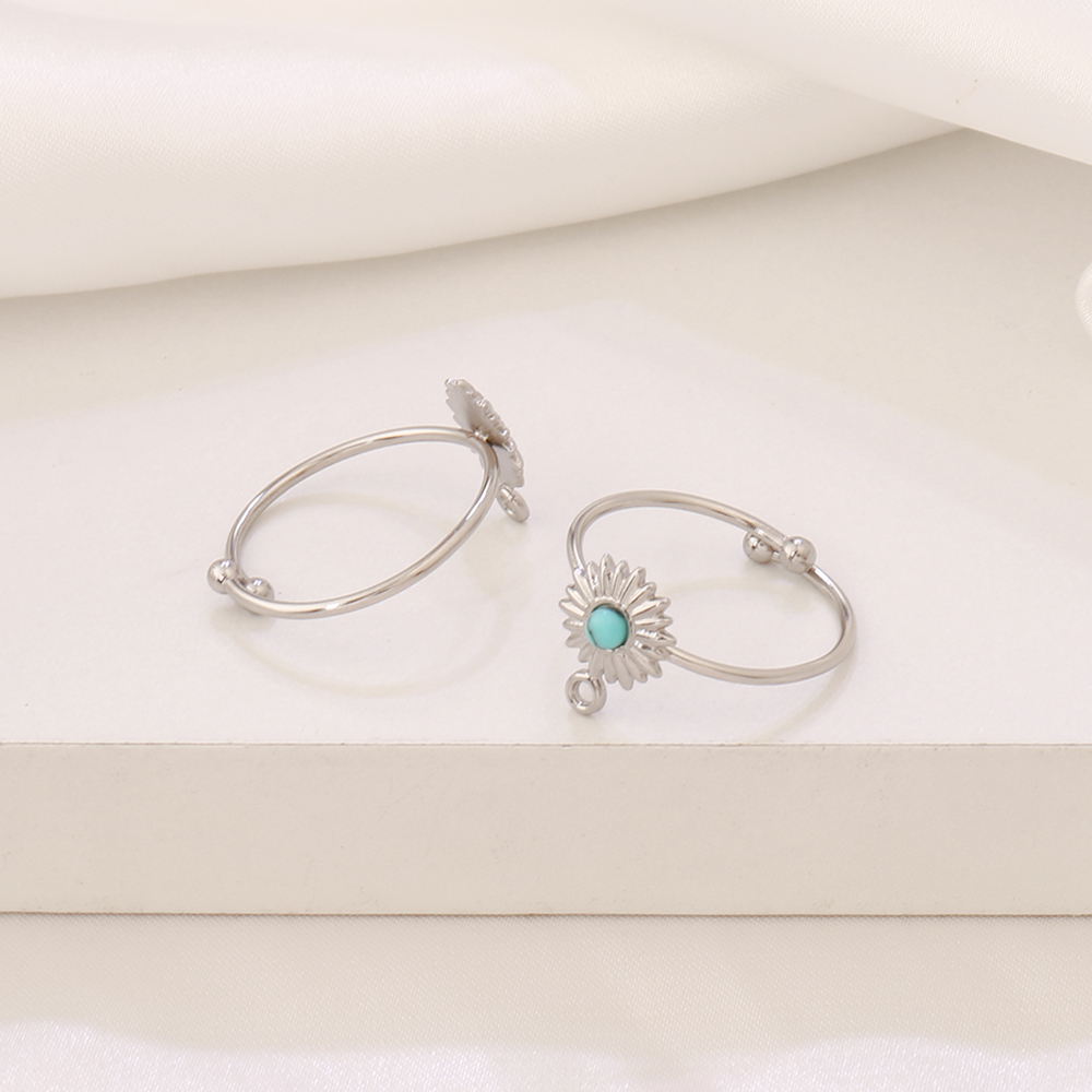 1pcs Stainless Steel Turquoise - đánh giá và giá Women Fashion Rings
