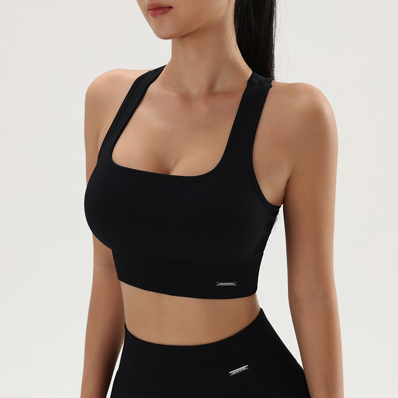 Women Seamless Ribbed Crop Tan - đánh giá và giá Bra Top Seamless
