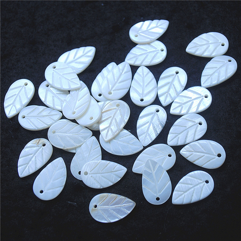30PCS White Shell Leaf Shape 8 - đánh giá và giá Women Fashion Nz