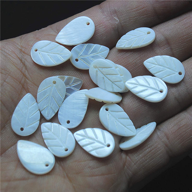 30PCS White Shell Leaf Shape 8 - đánh giá và giá Women Fashion Nz