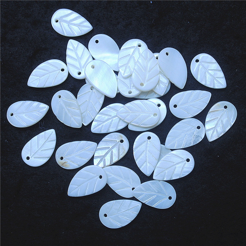 30PCS White Shell Leaf Shape 8 - đánh giá và giá Women Fashion Nz
