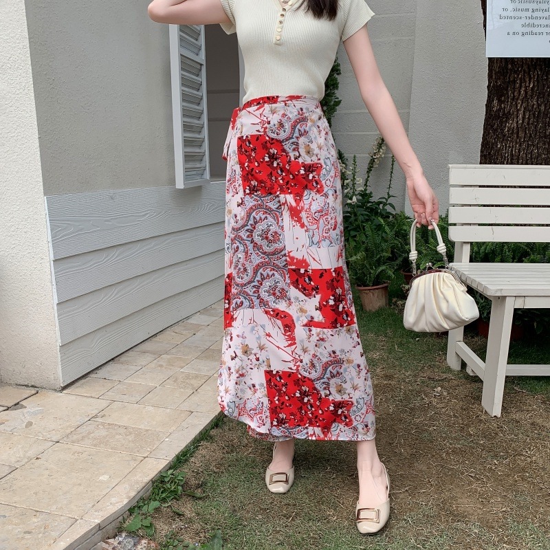 Butterfly Print Cover Up Swimw - đánh giá và giá Printed Wrap Skirt