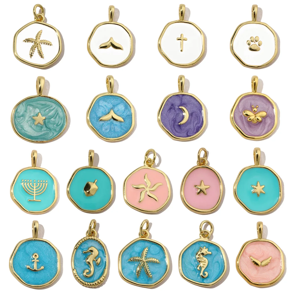 3pcs/Lot 18k Gold Plated Ename - đánh giá và giá Women Fashion Nz
