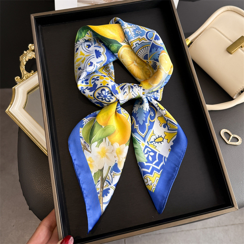 2026 New Fruit Print Silk Squa - đánh giá và giá Women Fashion Necktie