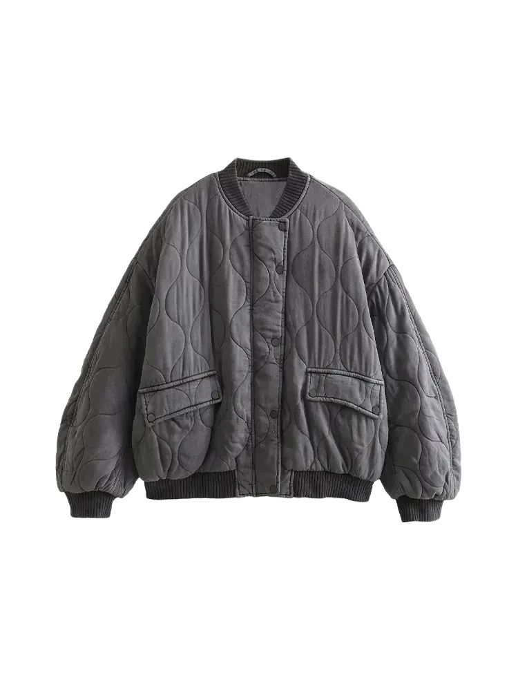 Women Fashion Oversized Thick  - đánh giá và giá Women'S Fashion Quilted Jacket