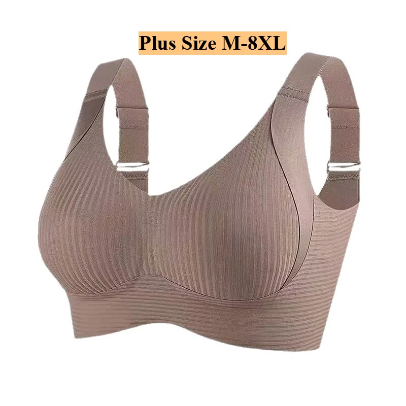 M-8XL PlusSize Women Full Cove - đánh giá và giá Bra Top Seamless