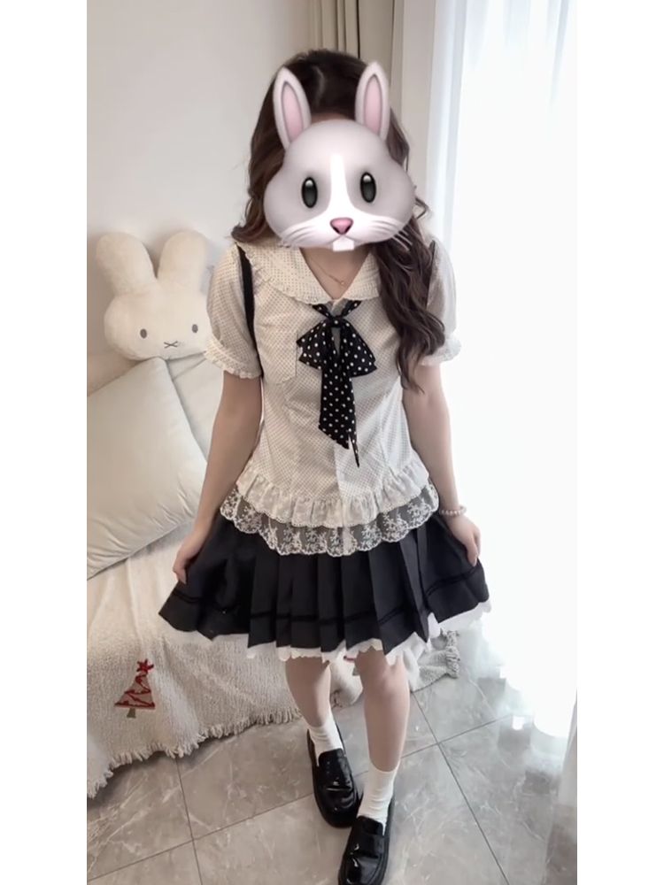 New Sweet Coquette 2 Piece Set - đánh giá và giá Puff Sleeve Blouse