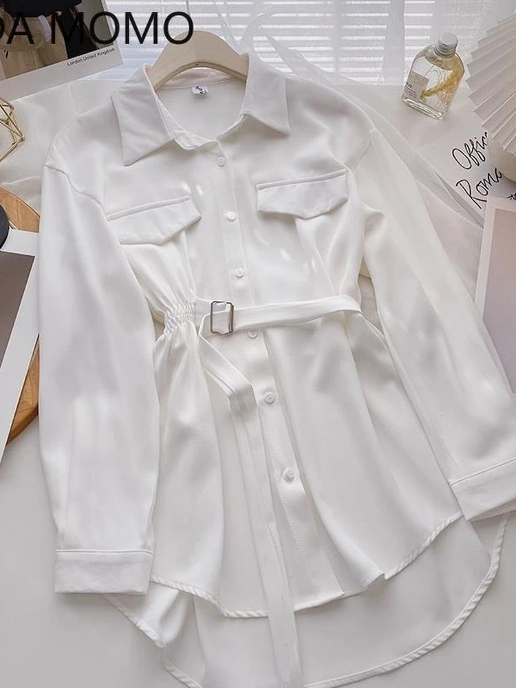 blusas mujer de moda 2022 summ - đánh giá và giá Wrap Blouse Chiffon