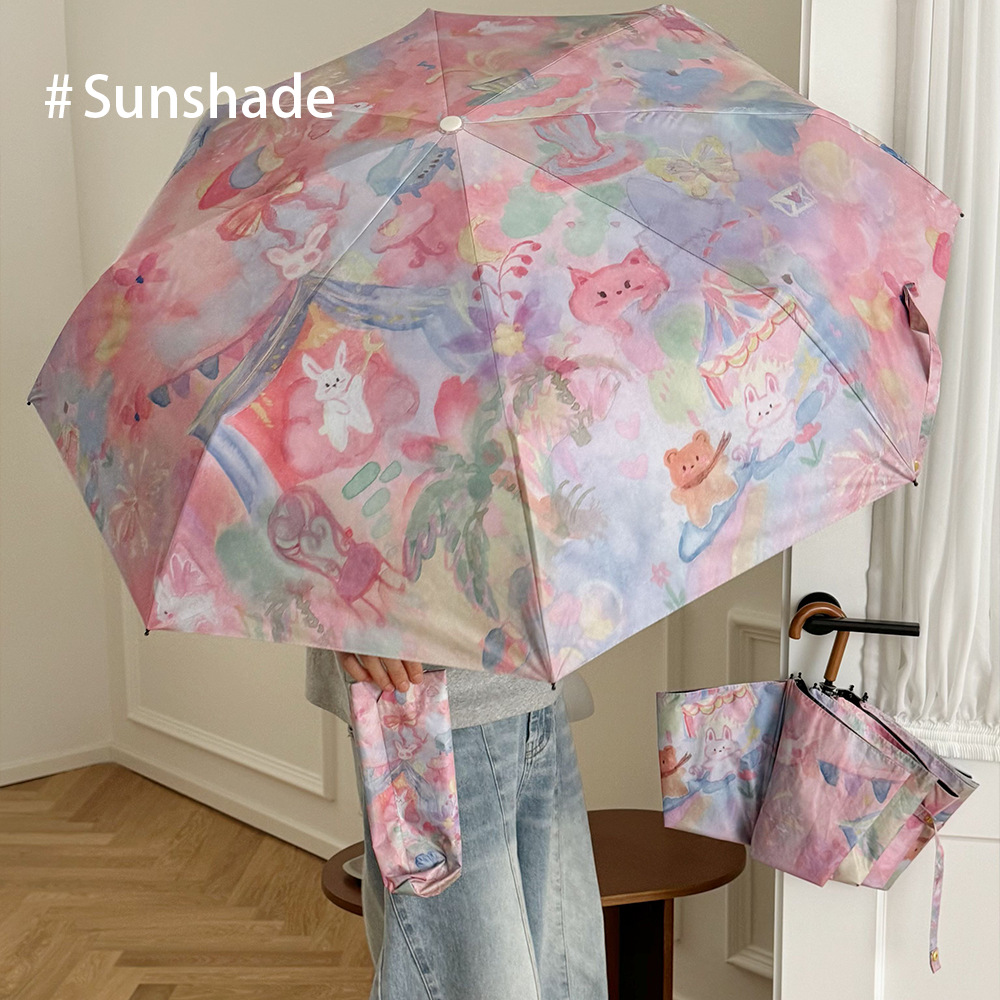Manual Folding Fashion Print U - đánh giá và giá Women'S Fashion Umbrella