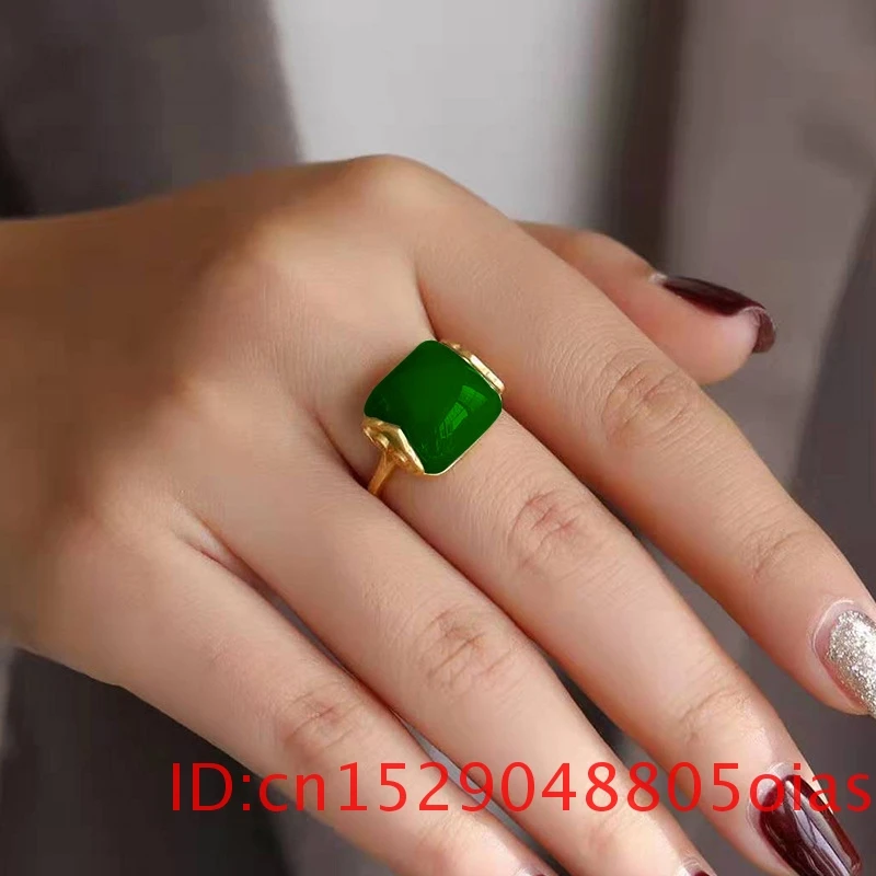 Tự Nhiên Ngọc Bích Hetian Nhẫn - đánh giá và giá Women Fashion Rings