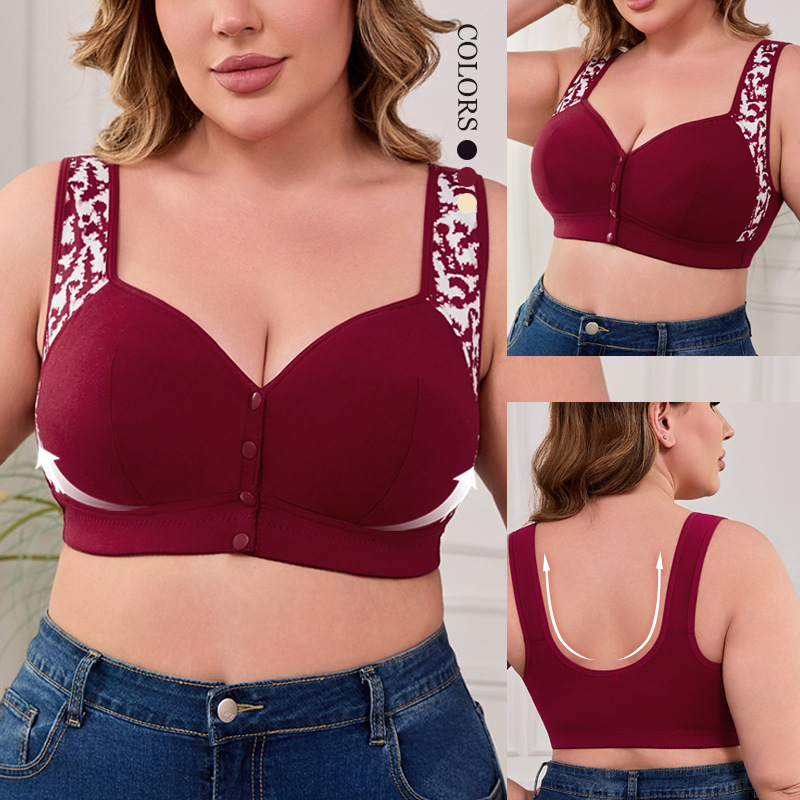 XL-7XL Plus Size Front Buckle  - đánh giá và giá Bra Top Seamless