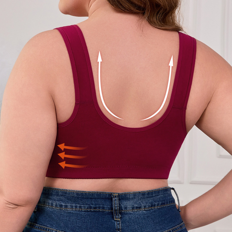 XL-7XL Plus Size Front Buckle  - đánh giá và giá Bra Top Seamless